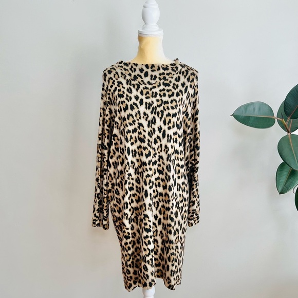 Masai Womens Glussi Tunic Dress Leopard Animal Print - Picture 1 of 8